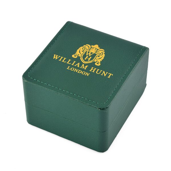 WILLIAM HUNT Moissanit-Akzent-Uhr, Schweizer Uhrwerk und silbernem Schneeleoparden-Zifferblatt image number 9