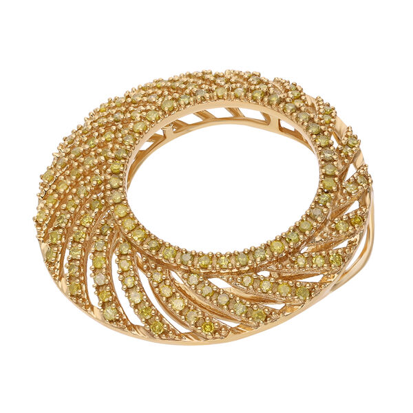 Gelber Diamant-Anhänger - 0,50 ct. image number 3