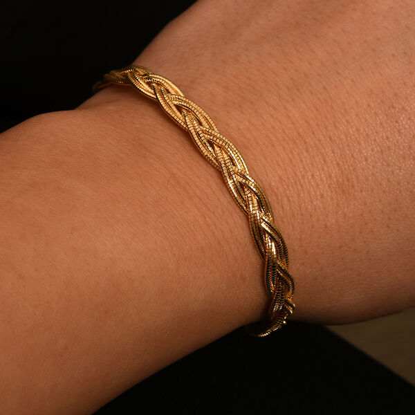 925 Silber vergoldet Armband ca. 19 cm ca. 8,24g image number 2