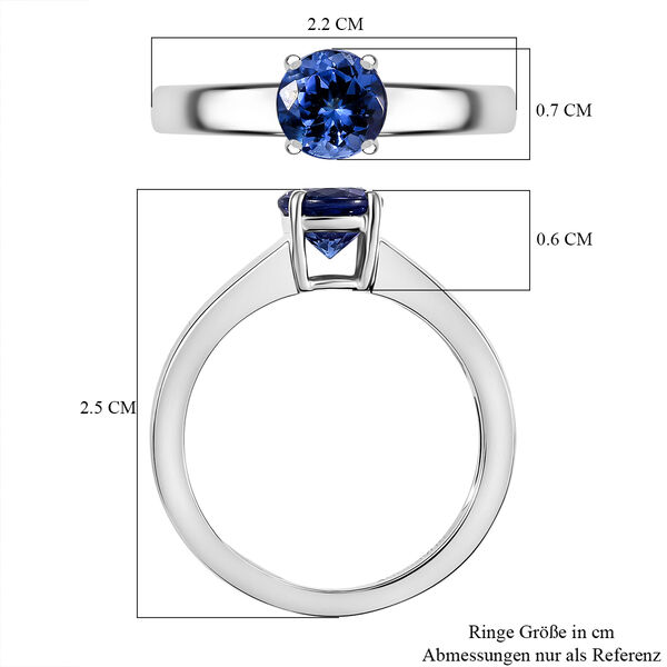 Rhapsody AAAA Tansanit Ring 950 Platin (Größe 20.00) ca. 1,05 ct image number 6