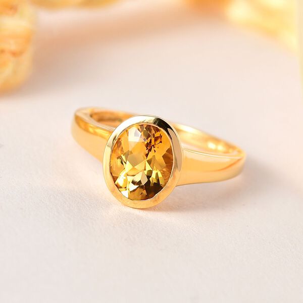 AA Premium brasilianischer Heliodor-Ring - 1,61 ct. image number 1