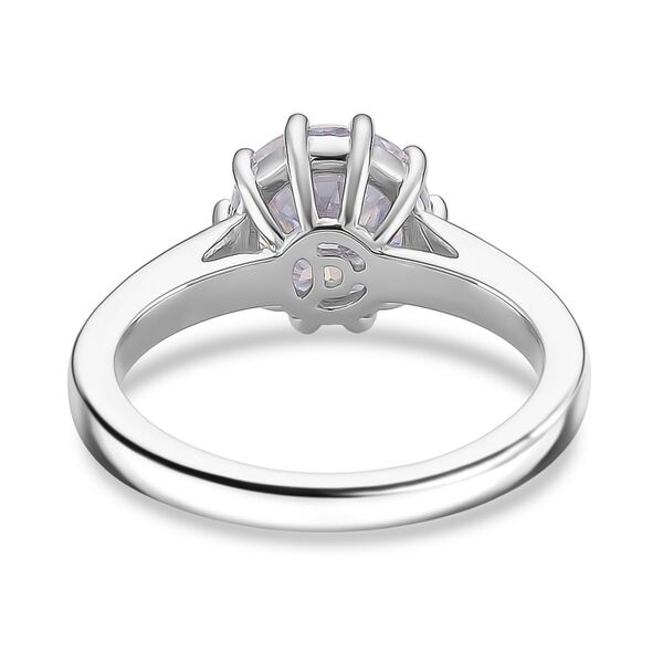 Moissanit Ring 925 Silber rhodiniert (Größe 21.00) ca. 2,57 ct image number 4