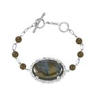 Labradorit Armband ca. 16.5 cm Messing ca. 43.63 ct