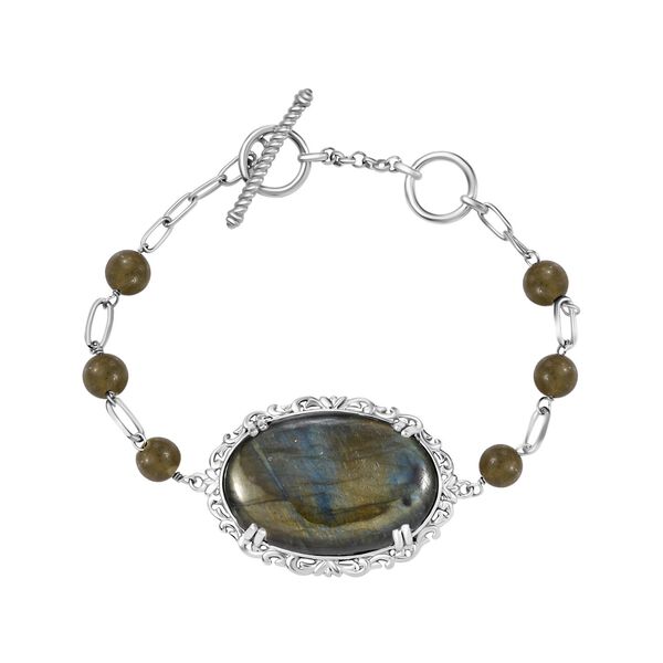 Labradorit Armband, 16,5 cm - 43,63 ct. image number 0