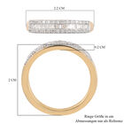 Diamant-Ring, 925 Silber Gelbgold Vermeil (Größe 19.00) ca. 0,25 ct image number 6