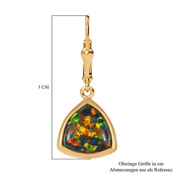 Labor schwarze Opal-Ohrringe - 2,66 ct. image number 6