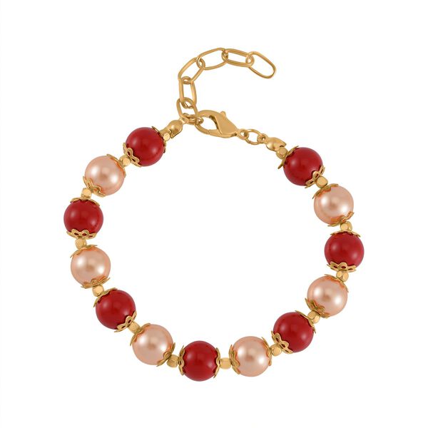 Gr&uuml;ne Muschelkernperle Schmuckset  Legierung vergoldet image number 6