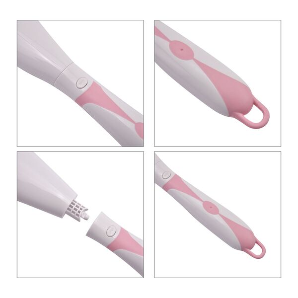 Elektrische Reinigungs-Vibrations-Badebürste mit langem Griff, 43x6,5x4cm, Rosa image number 7