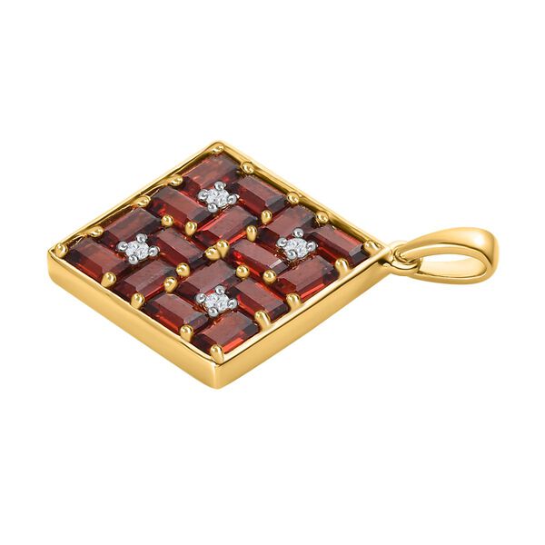 Nat&uuml;rlicher Mosambik Granat und Zirkon-Anh&auml;nger - 5,85 ct. image number 4