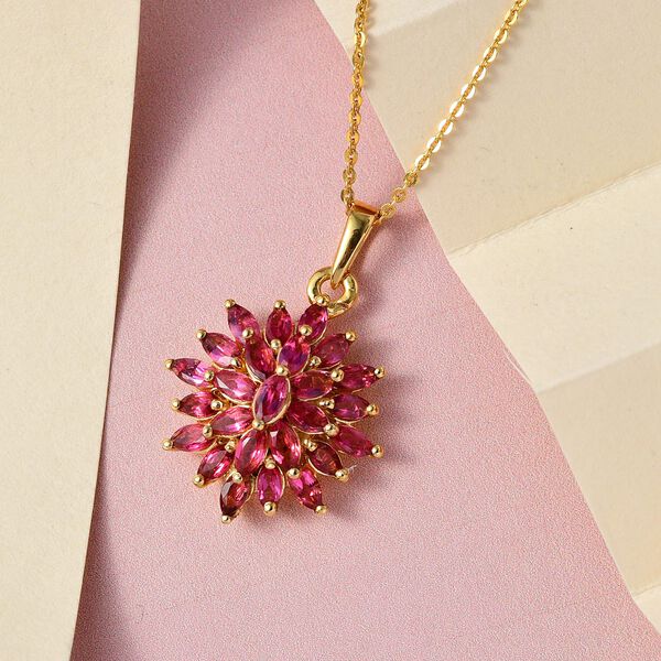 AA Rubellit Anh&auml;nger mit Kette, 50 cm - 2,10 ct. image number 3