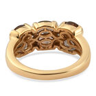 Natürlicher Jenipapo Andalusit und Zirkon Ring 925 Silber Gelbgold Vermeil  ca. 2,08 ct image number 5