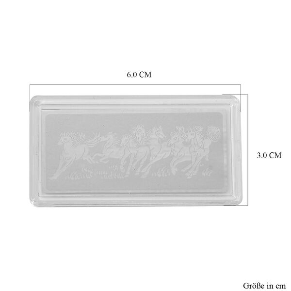 999er Platin-Barren mit Pferdemotiven image number 5