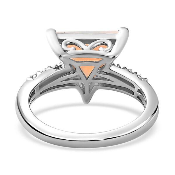 Nat&uuml;rlicher, &auml;thiopischer Welo Opal und Moissanit-Ring - 1,29 ct. image number 7