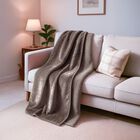 Serenity Night - Luxuriöse Mikroflanell-Decke, 550 GSM, Superweich und Kuschelig, 150 x 200 cm, Champagner-Taupe