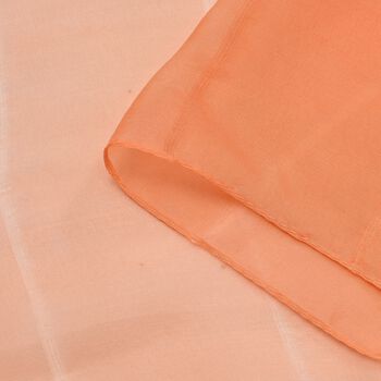 LA MAREY - Schal aus 100% reiner Maulbeerseide, Rot-Orange