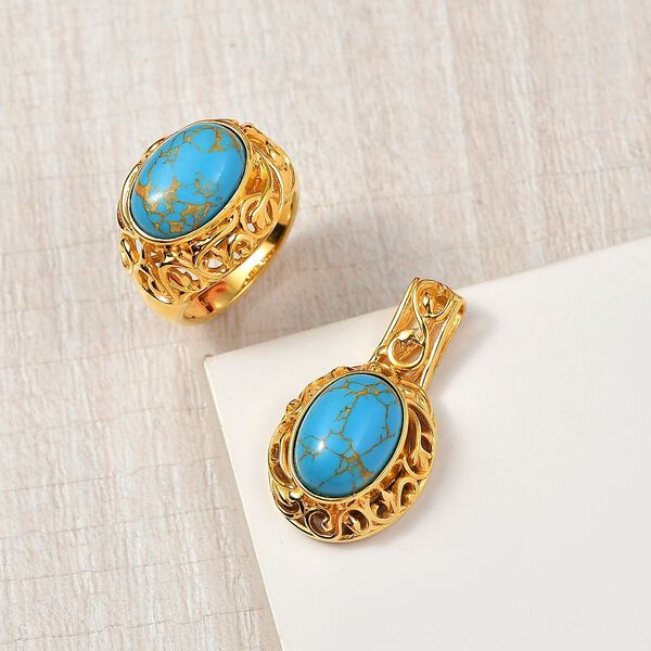 EverTrue blaues Türkis Schmuckset - 14 ct. image number 2