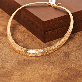 Kette im Netz-Design, 585 Gelbgold, 40,5+5cm