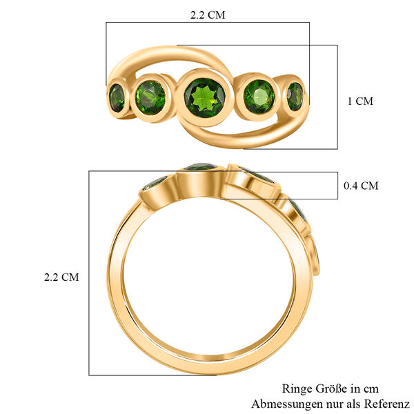 Natürlicher Chromdiopsid-Ring - 0,97 ct. image number 6