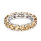 Citrin-Ring, 925 Silber platiniert  ca. 3,94 ct image number 5