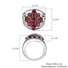 Roter Granat Ring, Edelstahl (Größe 16.00) ca. 4.26 ct image number 6