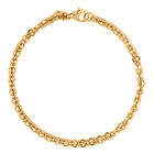 LA BELLA feinstes handgefertigtes Italienisches Vortex Armband ca. 19 cm 925 Silber vergoldet