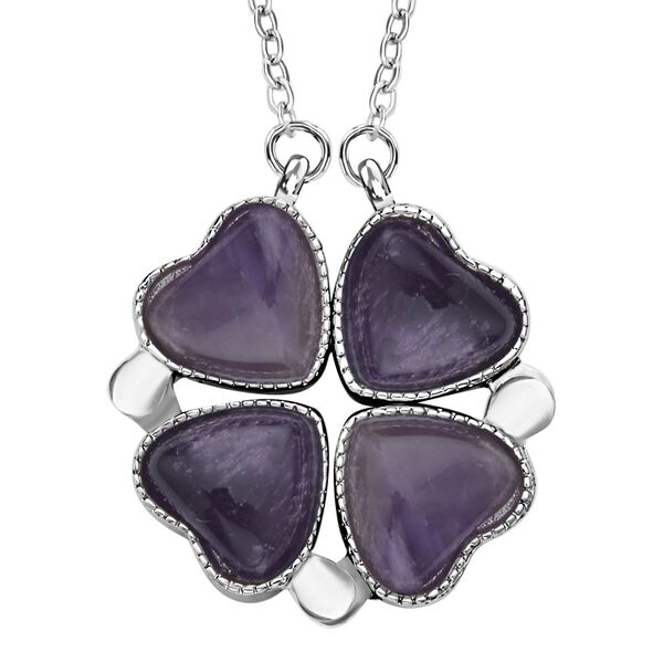 Afrikanisches Amethyst und lila Kristall 2-Wege-Schmuckset image number 2