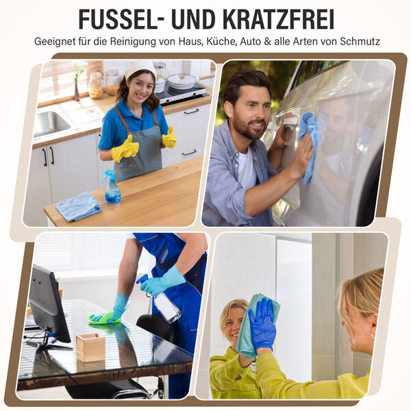 Mikrofaser Reinigungst&uuml;cher, Rolle, 30 St&uuml;ck, grau image number 5