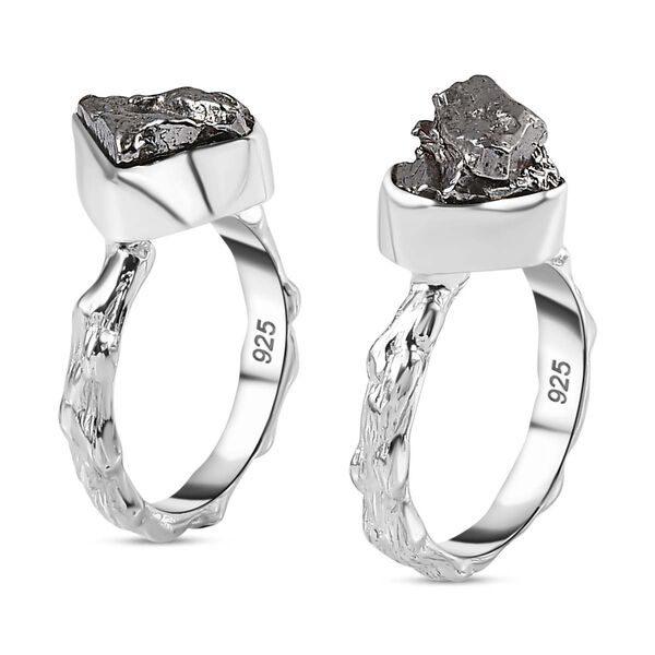2er-Set- Meteorit Ring - 17 ct. image number 5