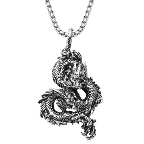 Anhänger mit Kette, 58 cm, Edelstahl image number 0