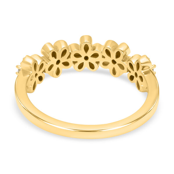 Nat&uuml;rlicher, gelber Diamant-Ring - 0,15 ct. image number 5