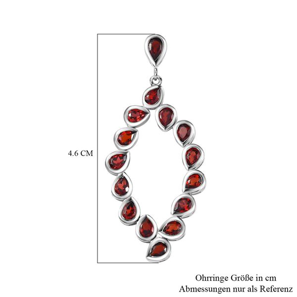 Mosambik Granat Ohrringe, ca. 6,23 ct. image number 6