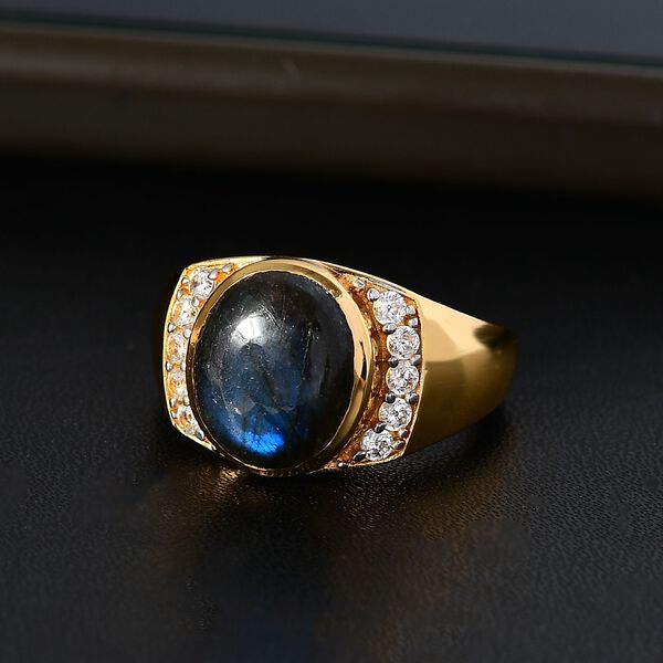 Labradorit und Zirkon Ring - 6,22 ct. image number 2