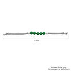 Grüne Jade Armband ca. 19 cm 925 Silber ca. 36,00 ct. image number 3