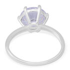 Simulierter Weißer Diamant Solitär Ring 925 Silber image number 3