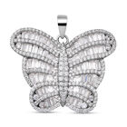 Lustro Stella - weißer Zirkonia-Anhänger, 925 Silber rhodiniert ca. 7.59 ct