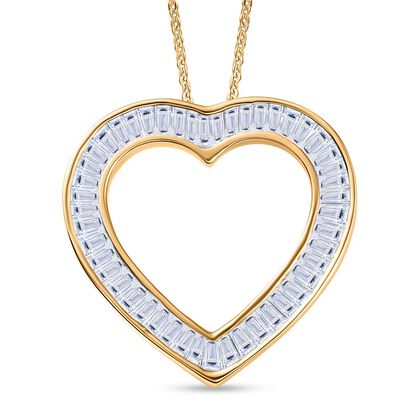 Lab Grown Diamant VS-EF Schmuckset ca. 50 cm 925 Silber 750 Gelbgold Vermeil ca. 2.00 ct