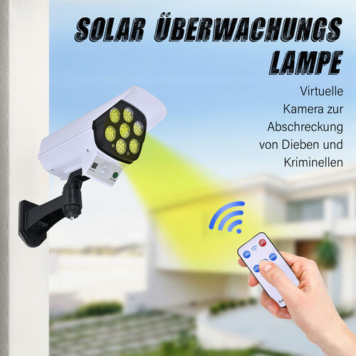 Außen-Solar-Sensor-Leuchte mit Fernbedienung image number 1