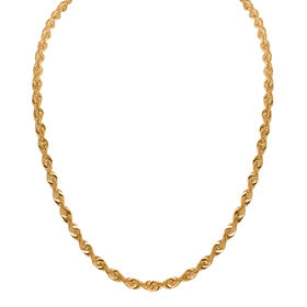 Kordelkette in 585 Gold, 50 cm