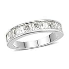 Moissanit-Ring, 925 Silber Platin (Größe 18.00) ca. 1.22 ct