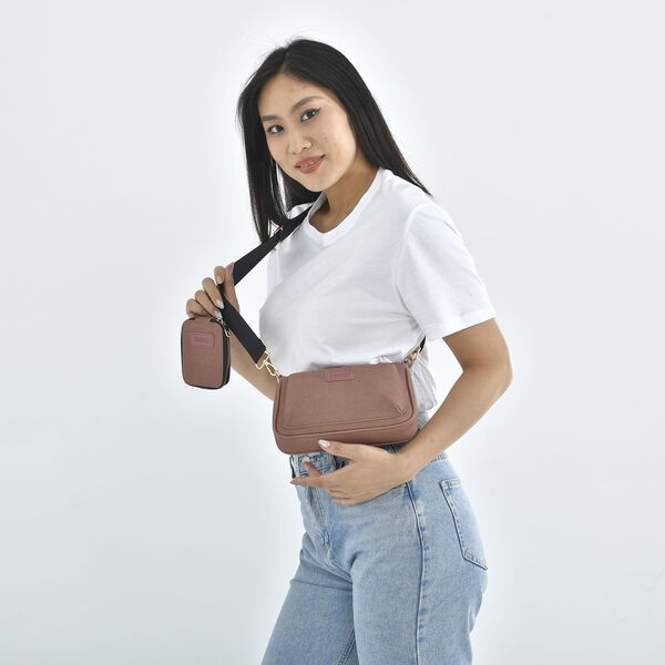 Passage - Crossbody Tasche aus Kunstleder, Braun image number 3