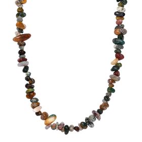 AA Indischer Achat Kette 70 cm, ca. 270,00 ct.