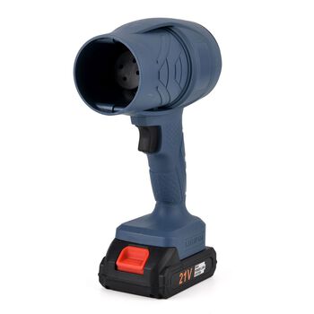 "Powerful dryer                                        Blowing dust, blowing snow, blowing leaves                                      Rated voltage :21v Blow speed: 38000pa Motor power :300W Switch method: Safety button Switch interface type :DC Power su