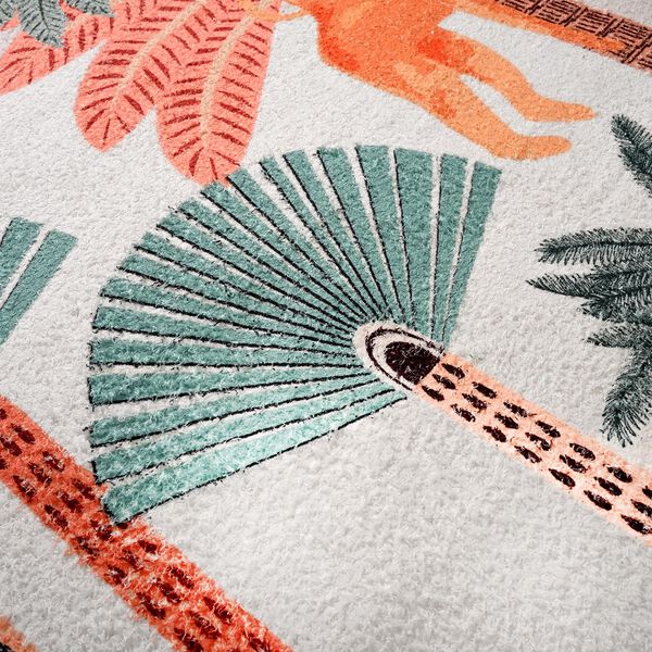 Digitaldruck-Teppich aus Baumwolle und Polyester mit Anti-Rutsch-Beschichtung, 120x180cm, Bl&uuml;ten image number 8