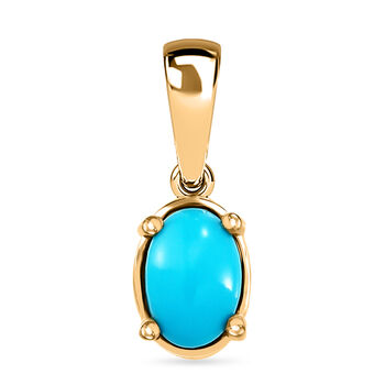 D'Joy AA Sleeping Beauty T&uuml;rkis Anh&auml;nger 925 Silber 750 Vergoldet ca. 0,49 ct.