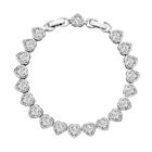 Weißes Zirkonia Armband ca. 19 cm ca. 10,00 ct