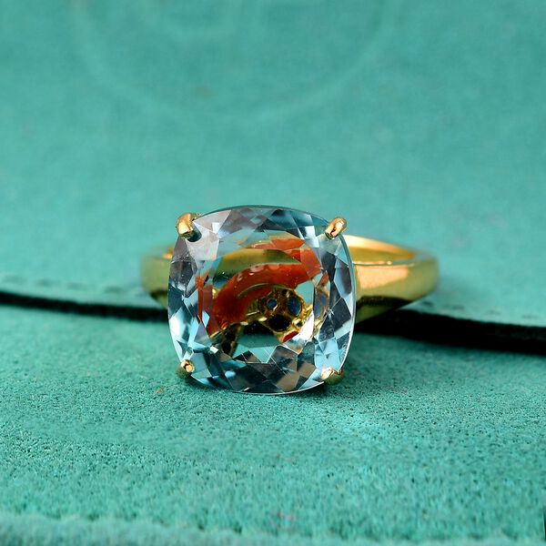 GP Trionfo Kollektion- Himmelblauer Topas und Kanchanaburi blauer Saphir Ring - 13,56 ct. image number 1