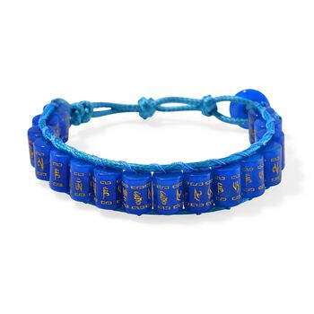 Flexibles blaues Jade Armband - 235 ct.