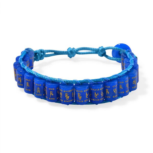 Flexibles blaues Jade Armband - 235 ct.