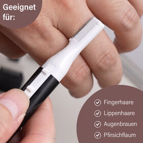 BEAUTECH elektrischer Augenbrauen-Haarentferner, Schwarz