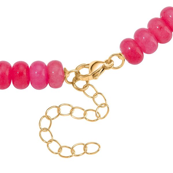 Rosa Quarzit 45+5cm Halskette und 17+5cm Armband image number 6